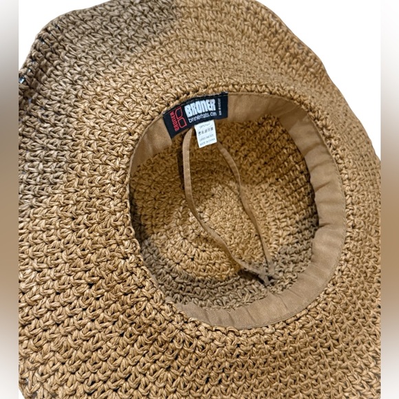 Broner Straw Hat Wide Brim Dark Tan - Picture 6 of 10